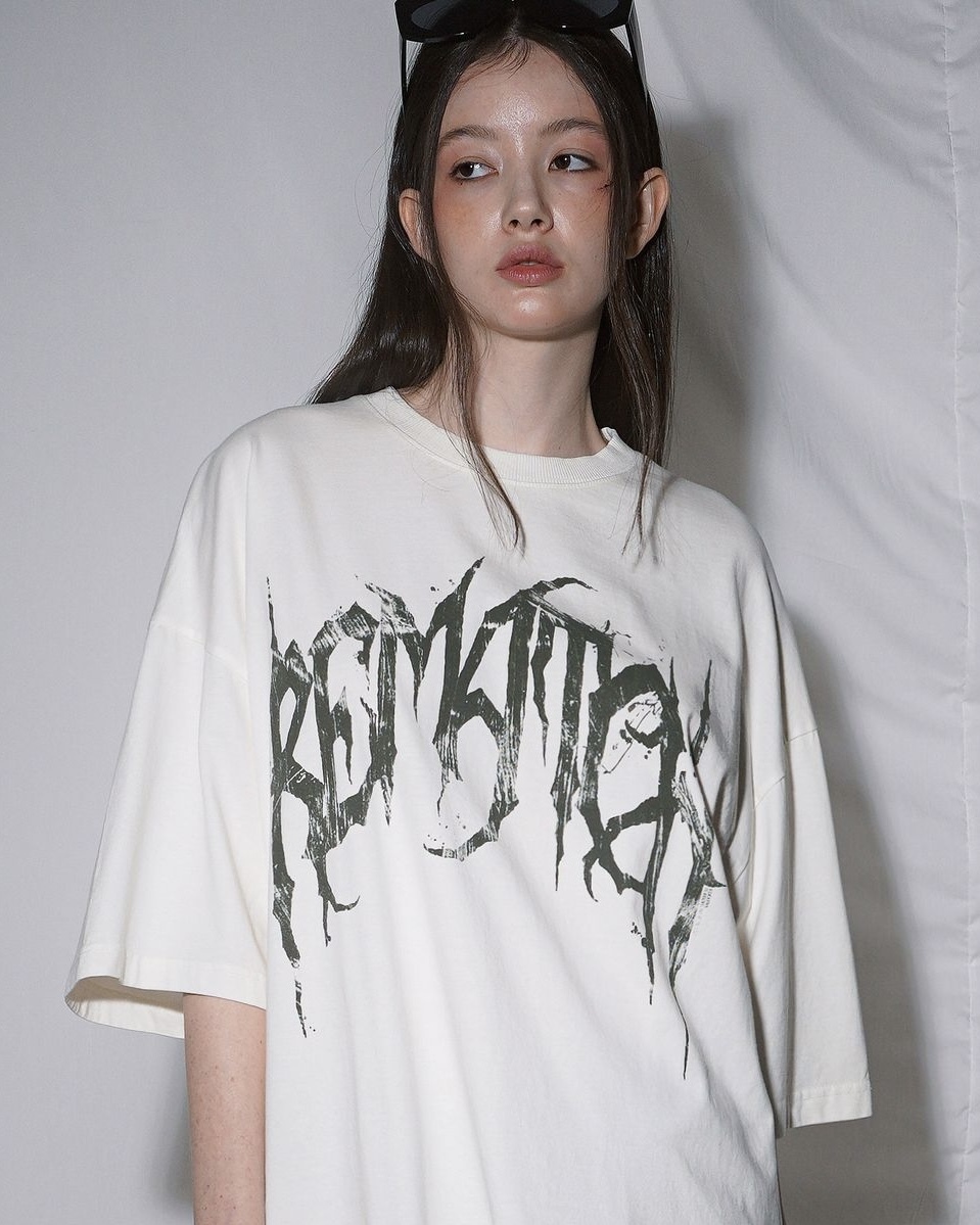 <預購> 韓國EZKATON復古感高磅純棉短T