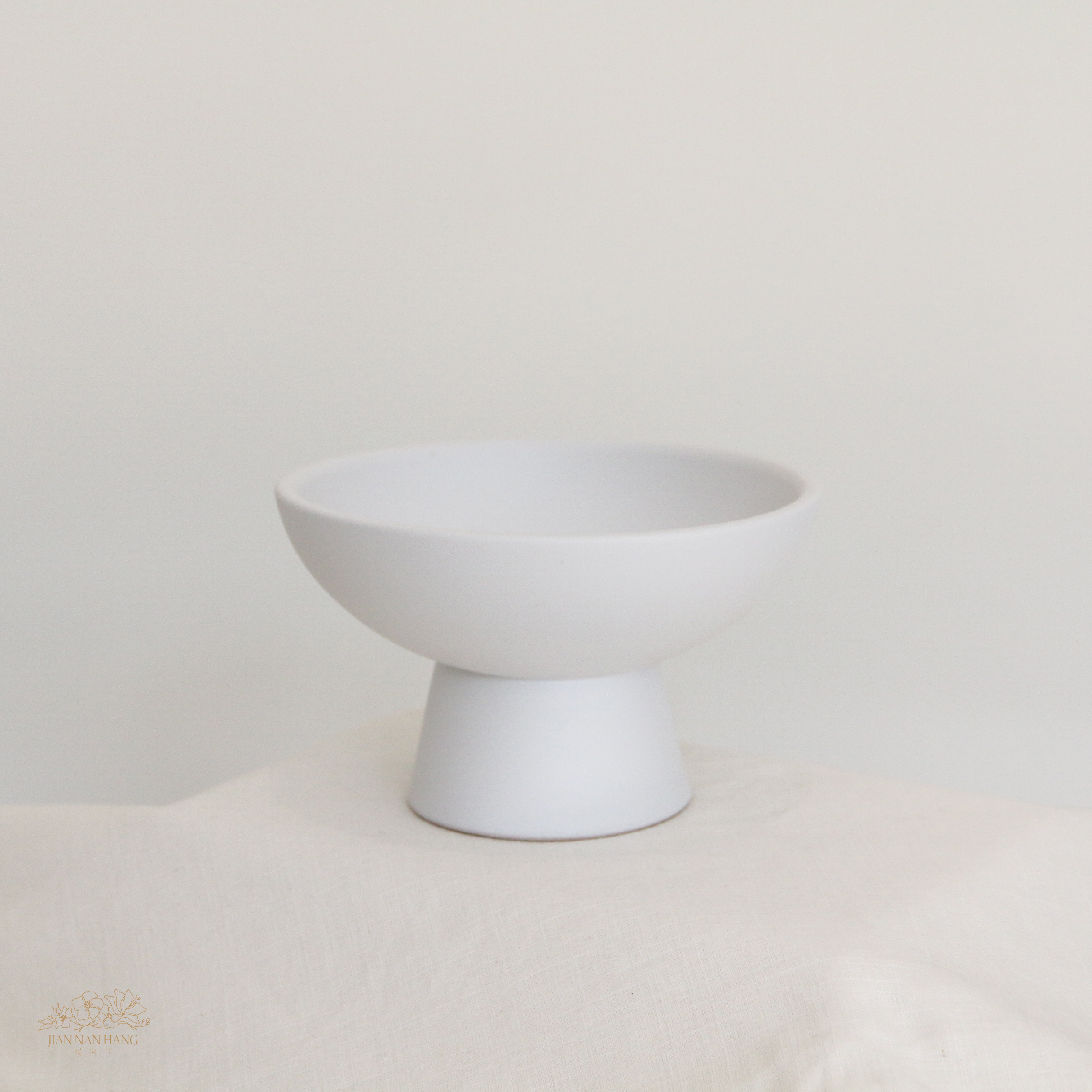 陶瓷花器 高腳盤 大 2色