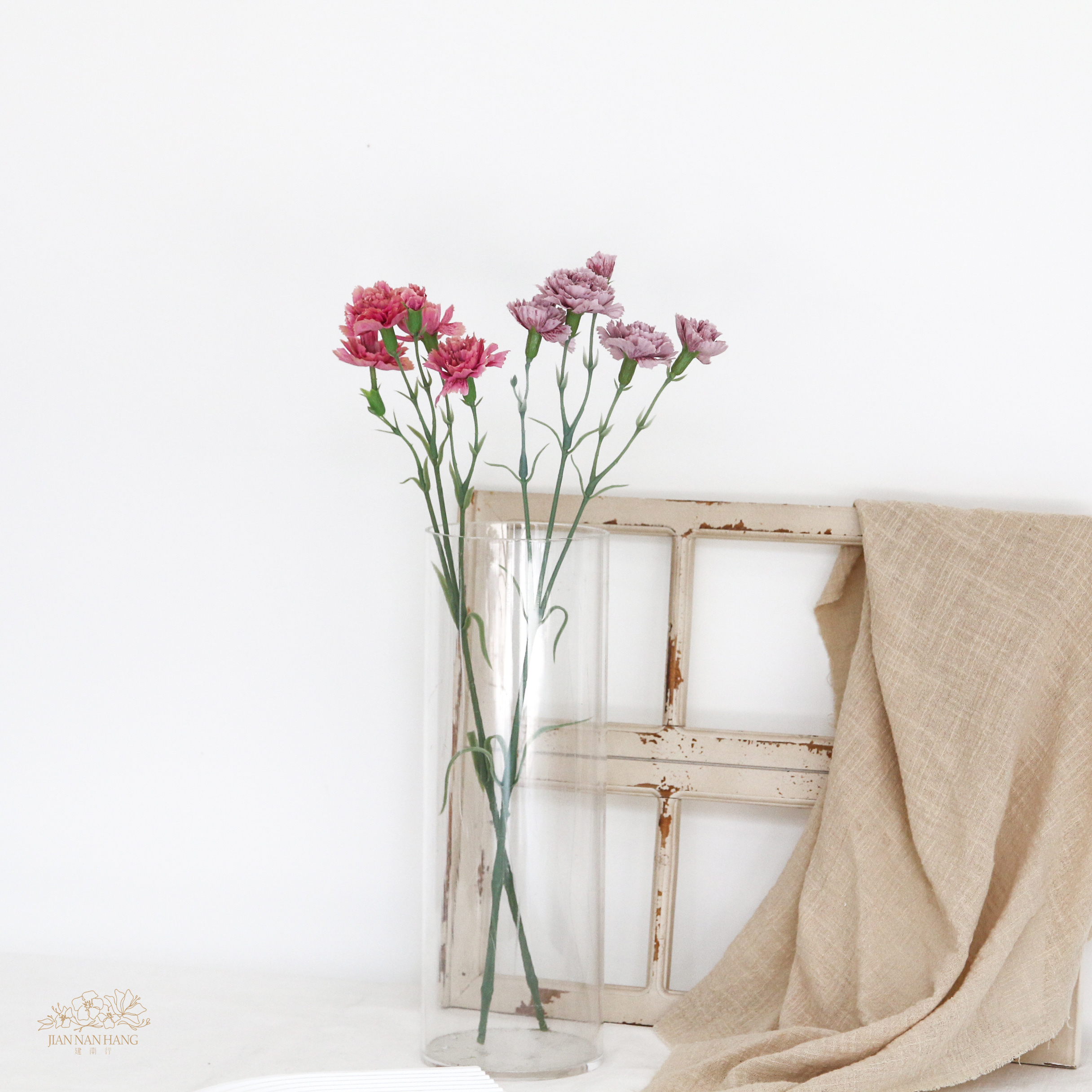 人造花 乾燥色康乃馨 2色