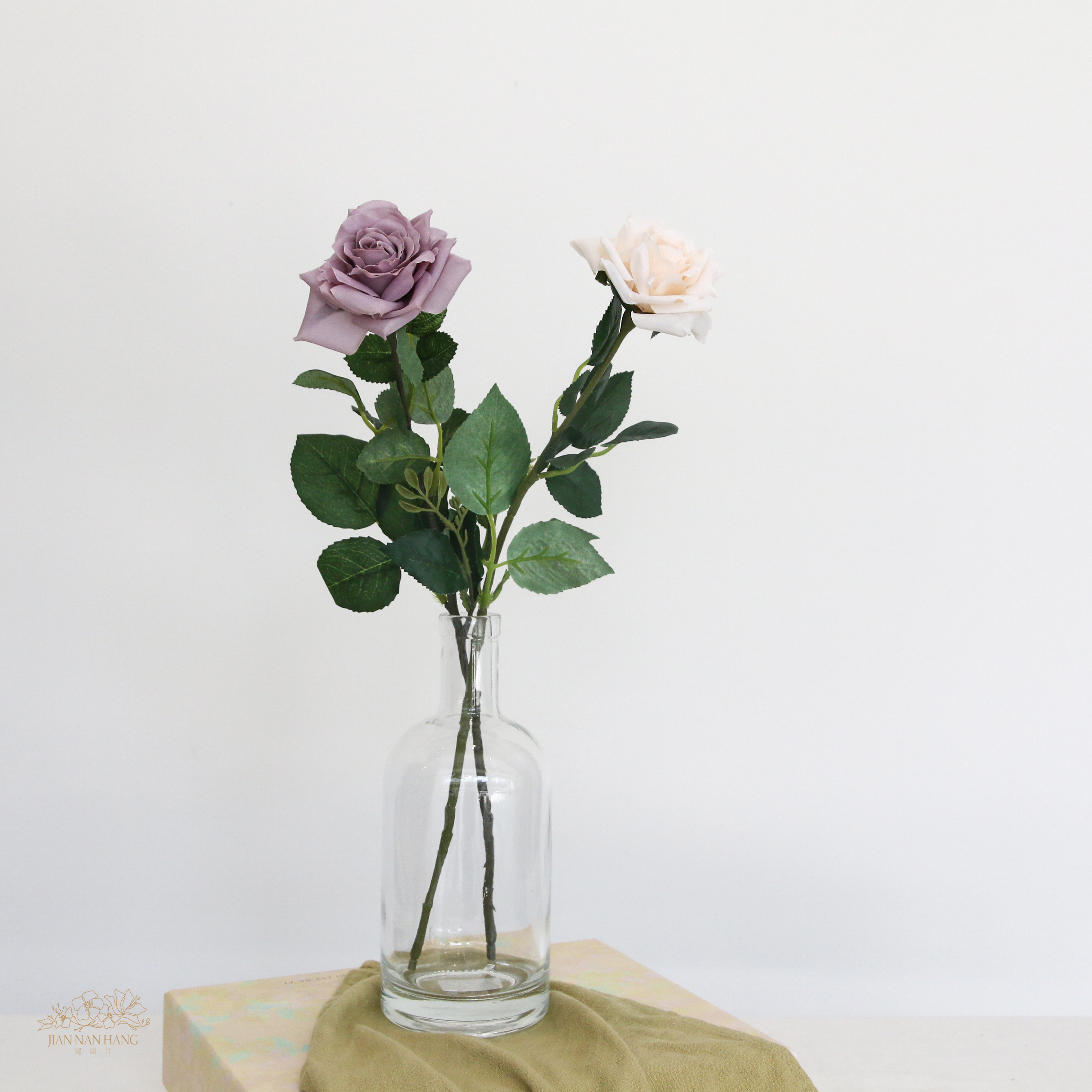 人造花 皇家單頭玫瑰  2色