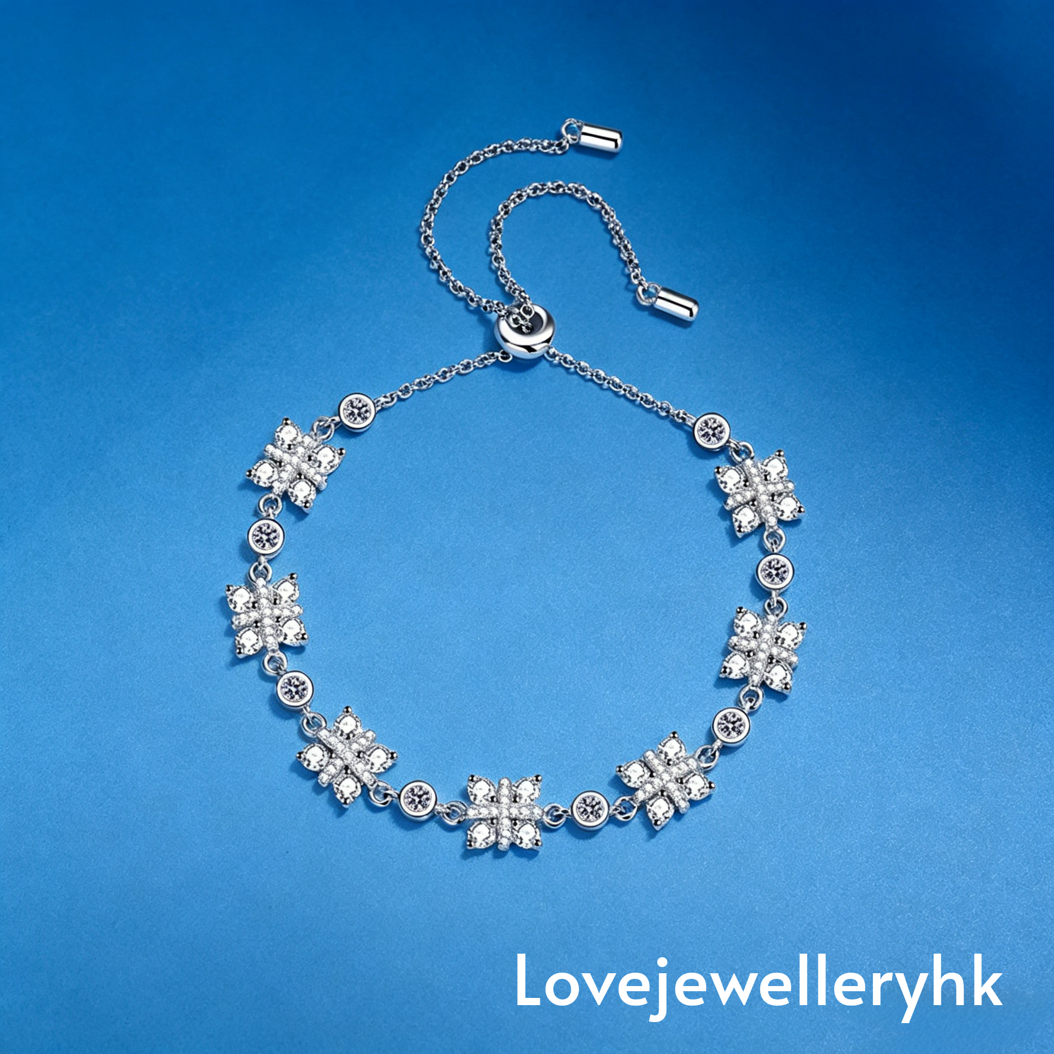 莫桑鑽禮物造型手鍊        B2.12C020