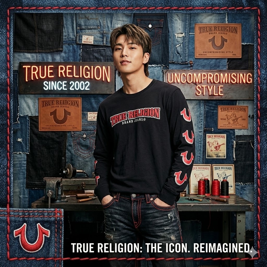 【現貨】True Religion H041111 男士圓領長袖 T 恤
