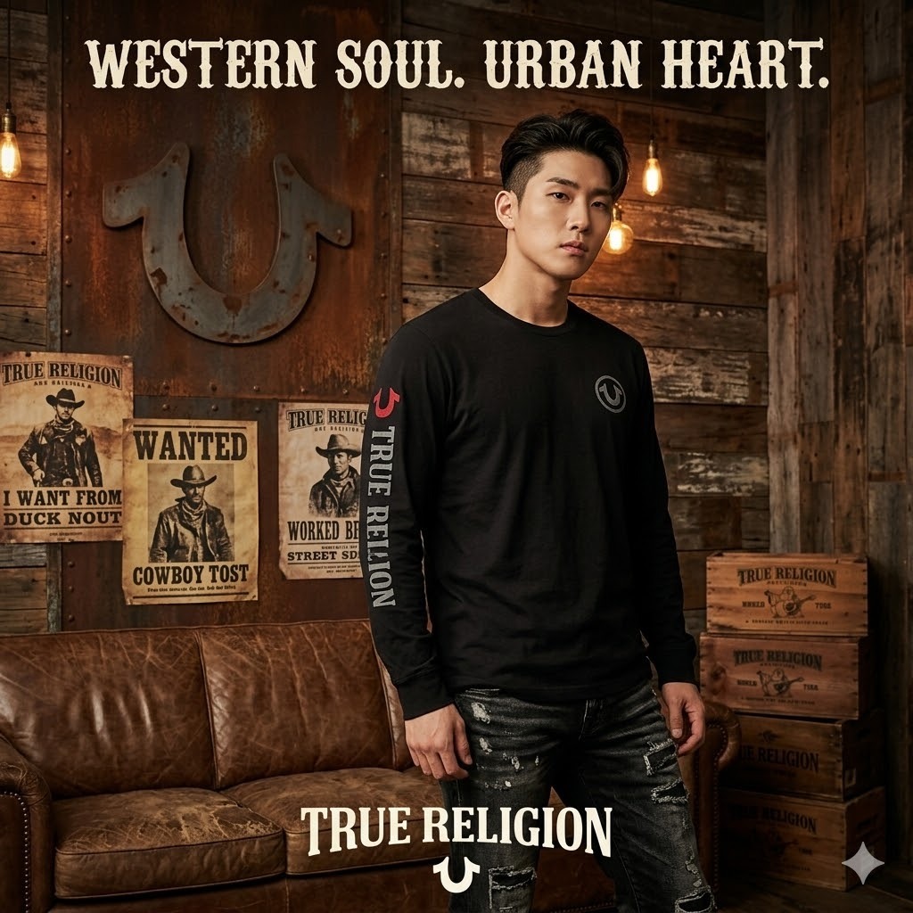【現貨】True Religion H041118 男士圓領長袖 T 恤
