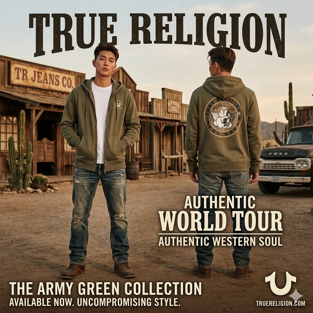 【現貨】True Religion H041129 男士連帽拉鍊外套