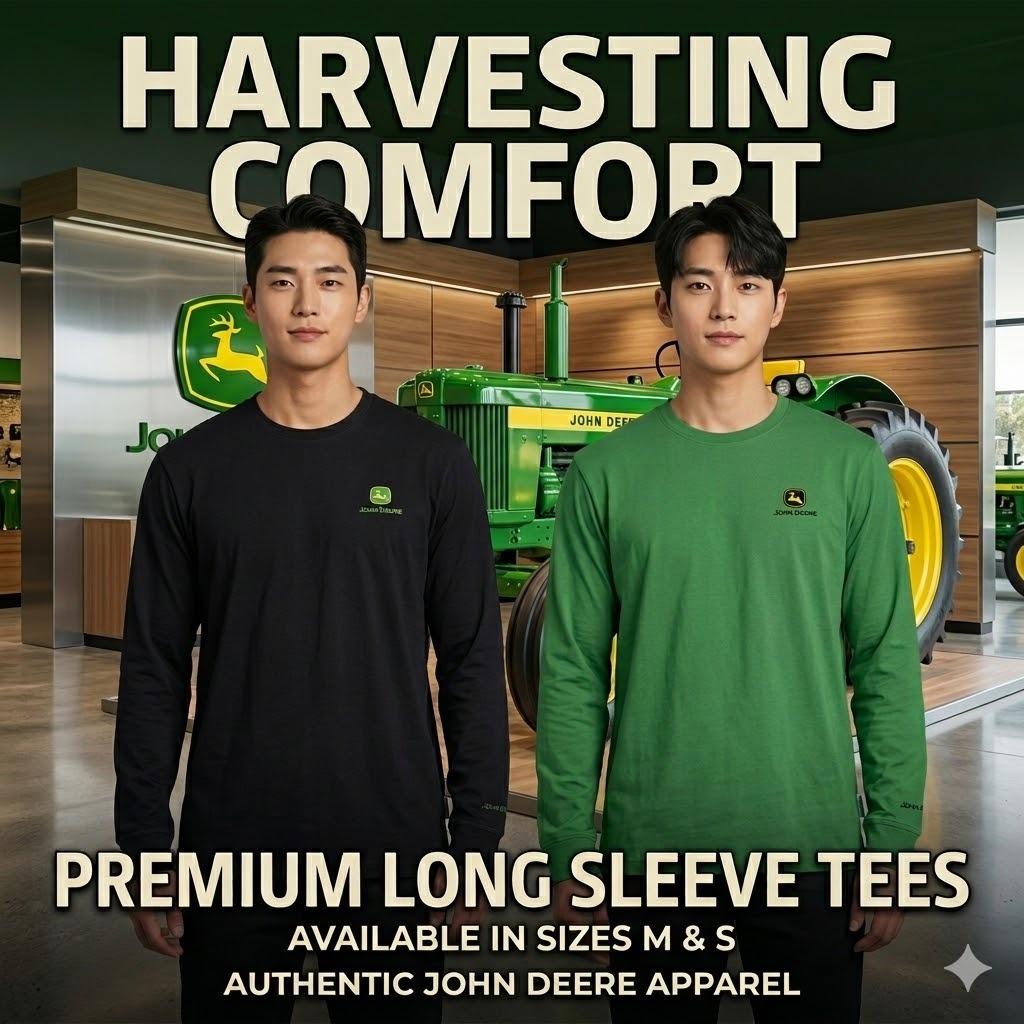 【現貨】John Deere H041156 男士圓領長袖 T 恤