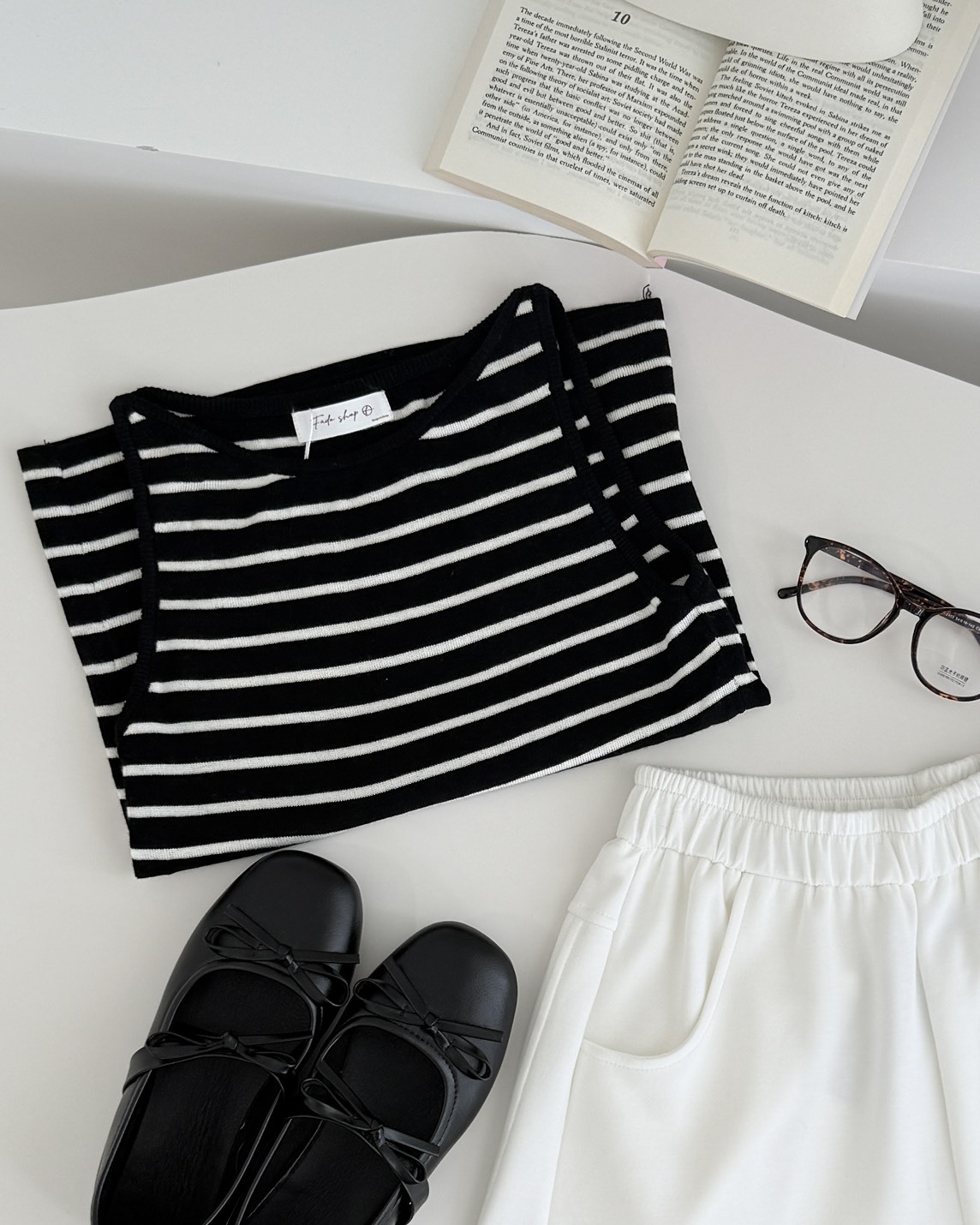 法朵Fado shop｜日常序曲削肩針織背心 1105001 六色