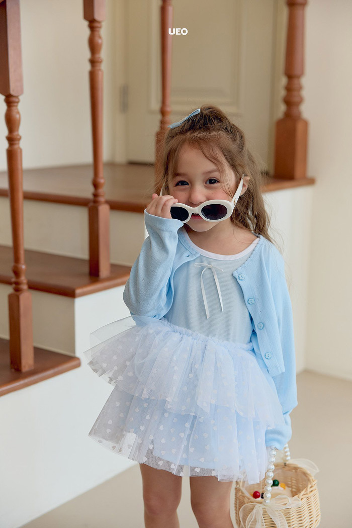 正韓夏UEO 兩色粉嫩小花鈕扣外套