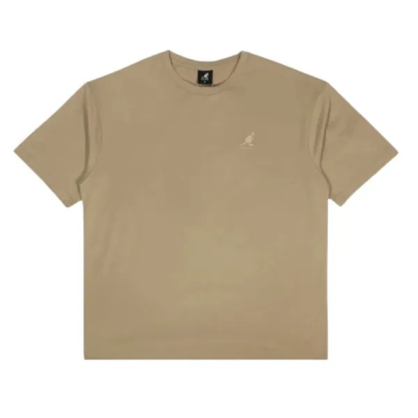 【Kangol】中性涼感T｜涼感透氣 舒適親膚-中灰色