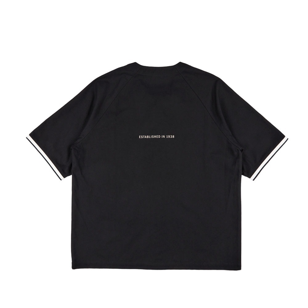 【Kangol】中性棒球衣｜經典球衣版型 純棉舒適-黑色