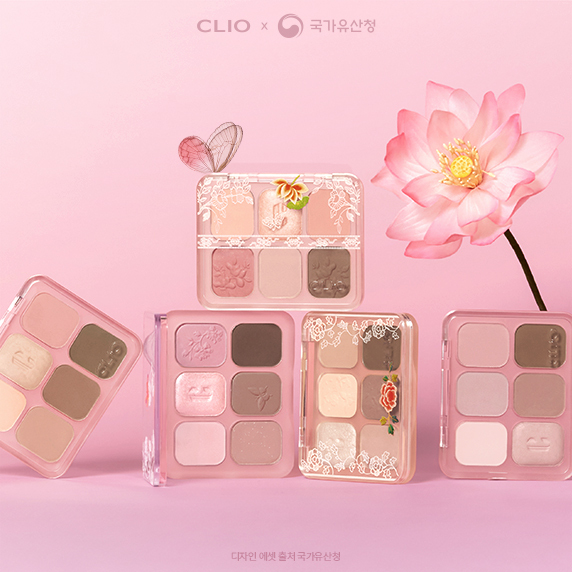 [國家遺產廳聯名] CLIO 6色眼影盤  01#Blossom Stitch