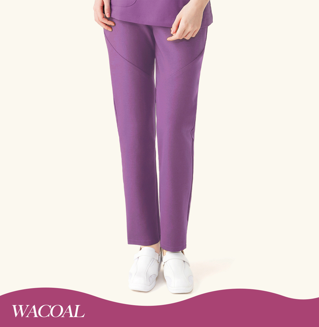 Wacoal HI302-10 前開拉鍊式防透長褲 錦葵色