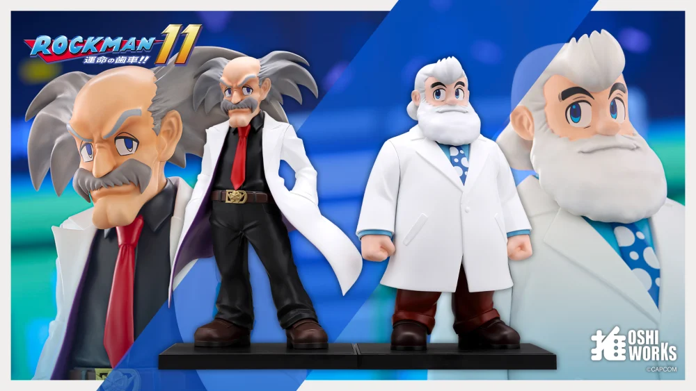 [預購 04/30 結單] 洛克人｜壽屋 OSHI WORKS 比例模型 萊特博士與威利博士