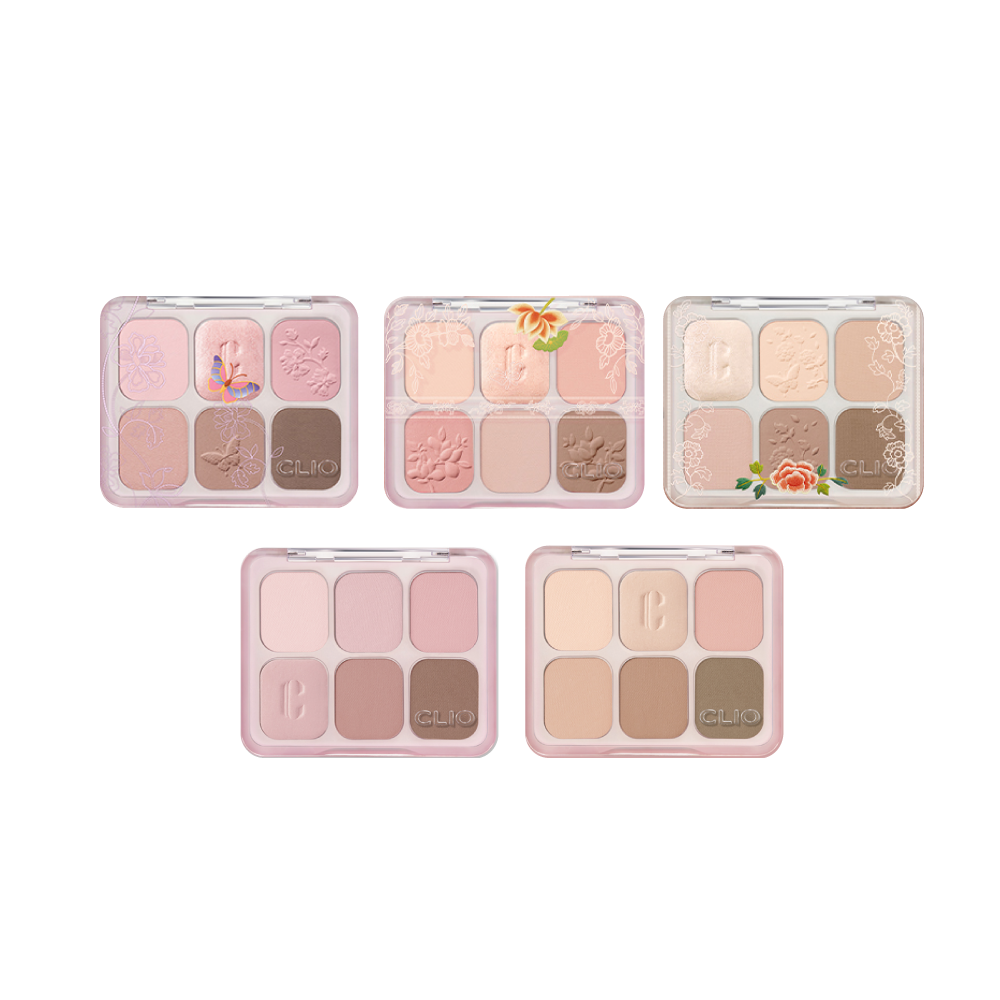 [國家遺產廳聯名] CLIO 6色眼影盤  01#Blossom Stitch
