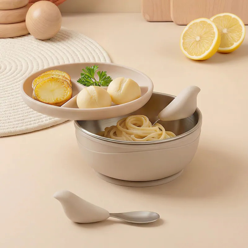 PICABOO 布咔寶學習餐具套裝 [夢幻奶茶色|限量發售] (香港代理)