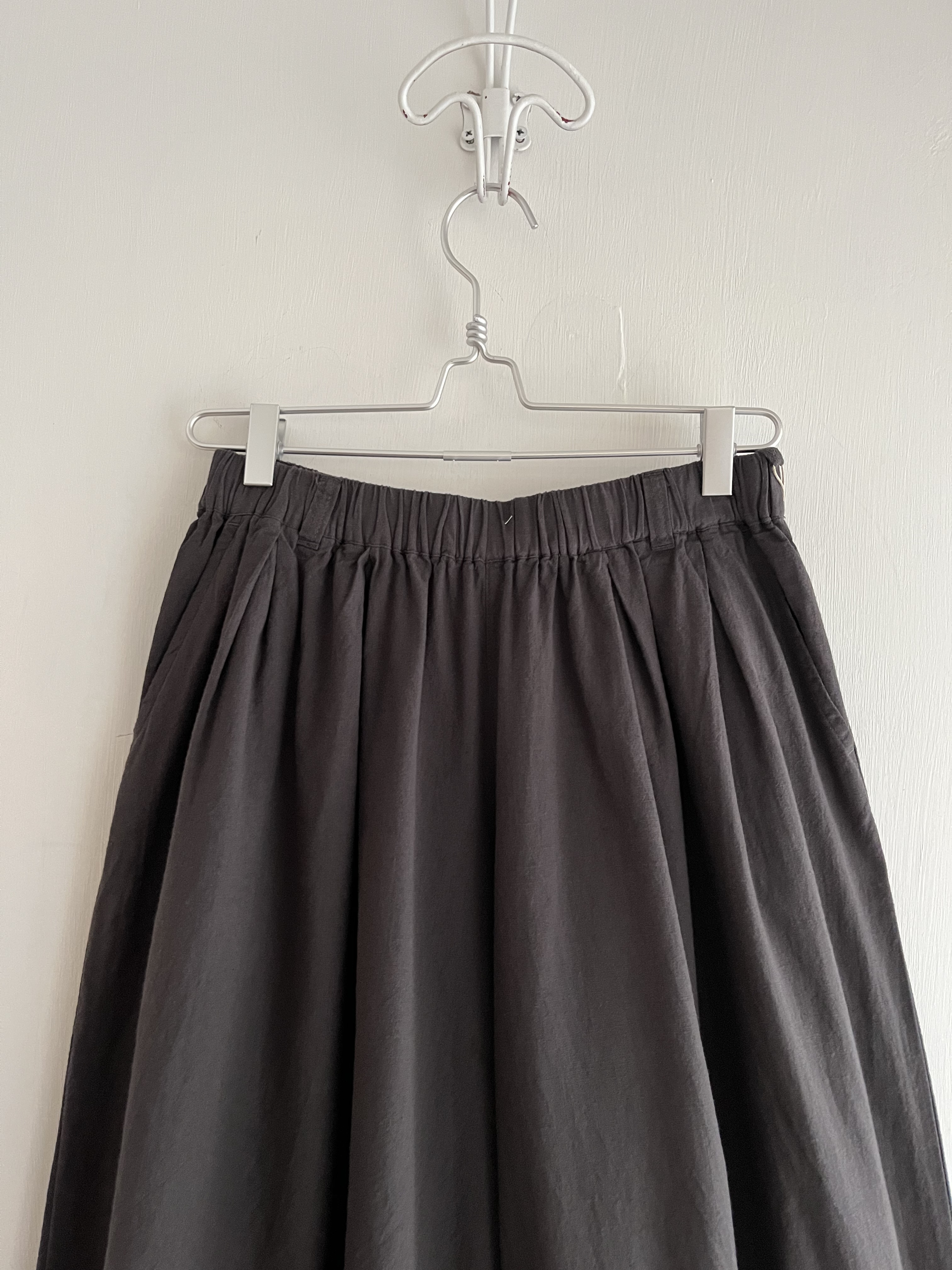 炭灰色全橡筋闊褲