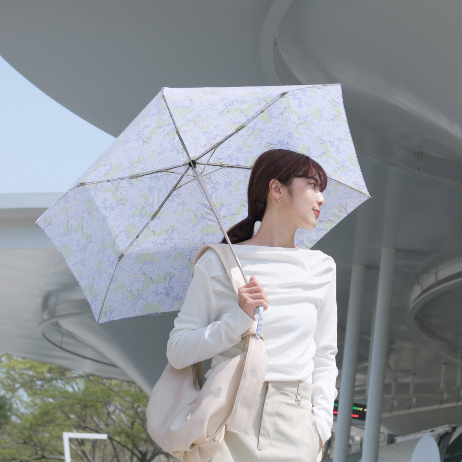 鈦輕超輕量自動傘/印花樂 x OMBRA/台灣原生樹/苦楝