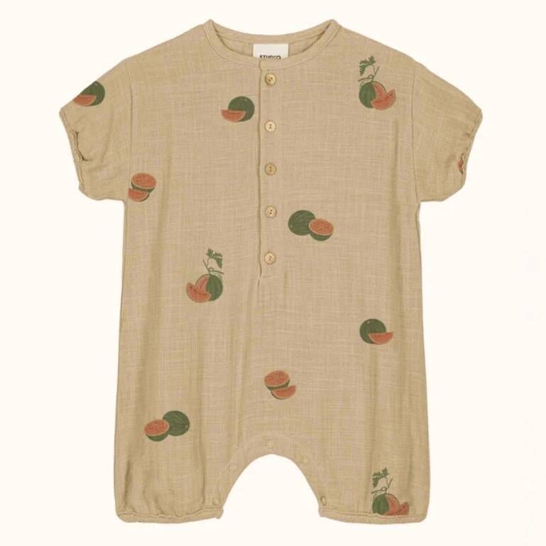 STUDIO BOHEME 排釦束口西瓜連身衣 COMBI BEBECITO - STARFISH PASTEQUE