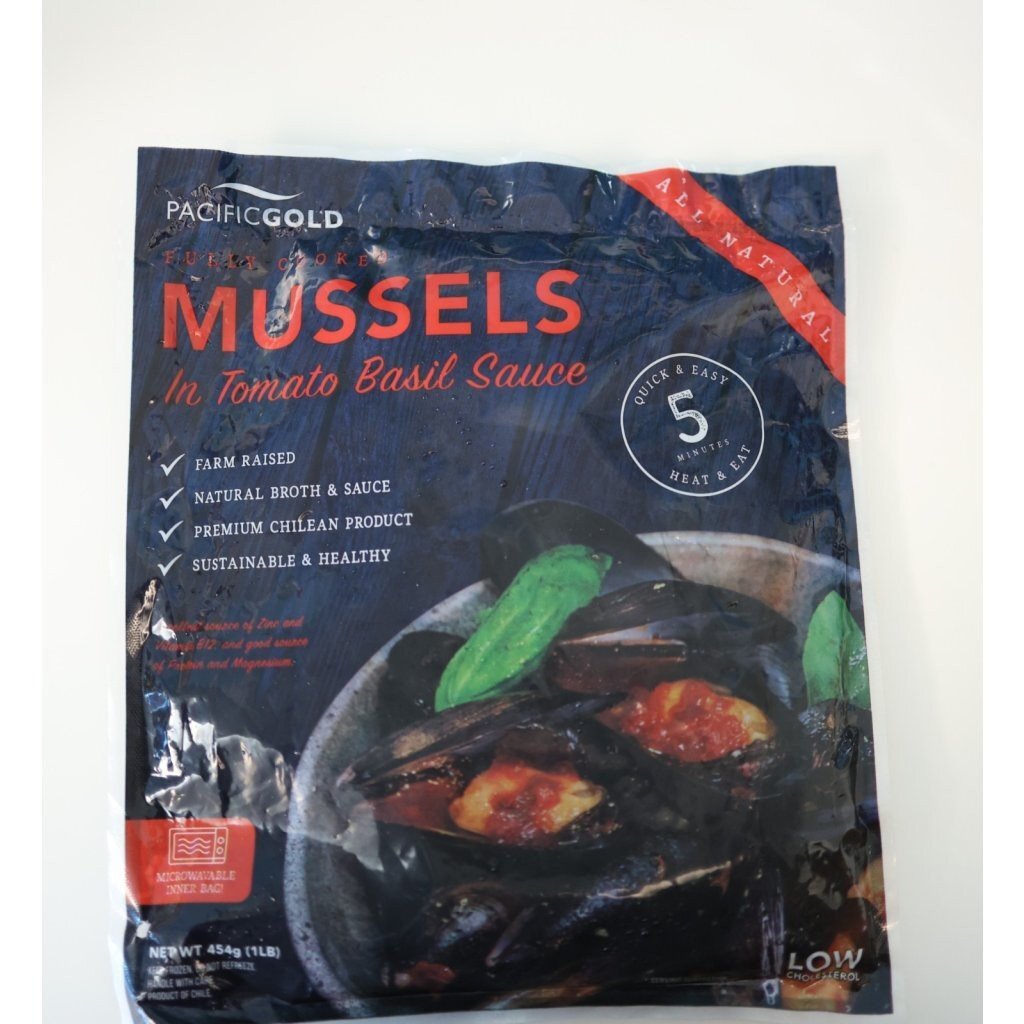 智利PACIFIC GOLD優質原隻藍青口番茄羅勒味454g