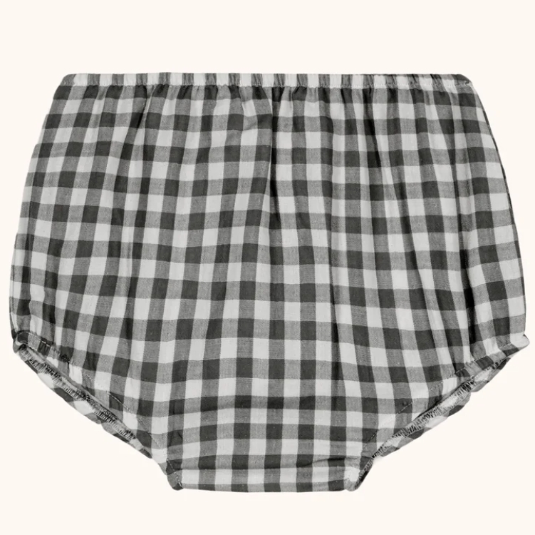 STUDIO BOHEME 經典黑白格紋燈籠褲 BLOOMER AMI - VICKY ECRU NOIR