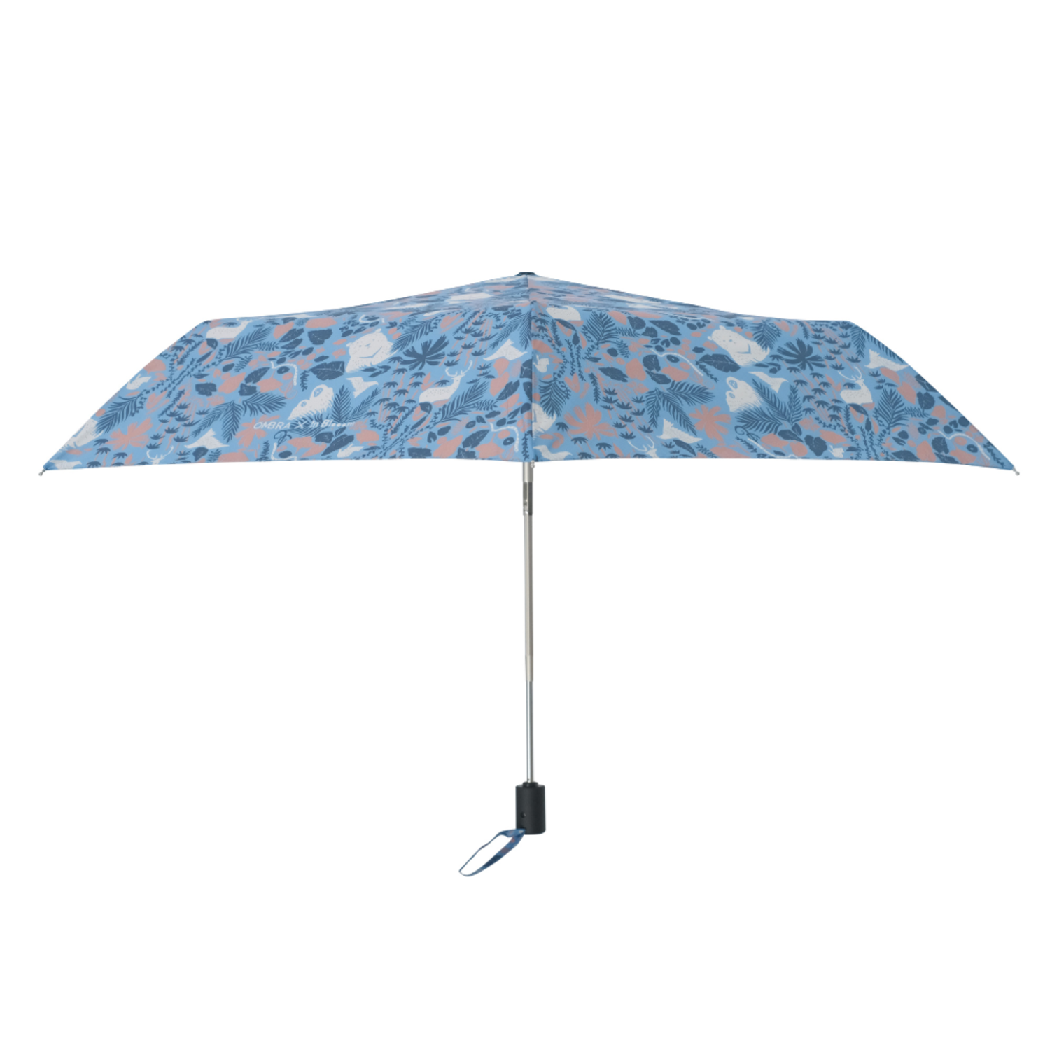 鈦輕超輕量自動傘/印花樂 x OMBRA/山林朋友/暗藍