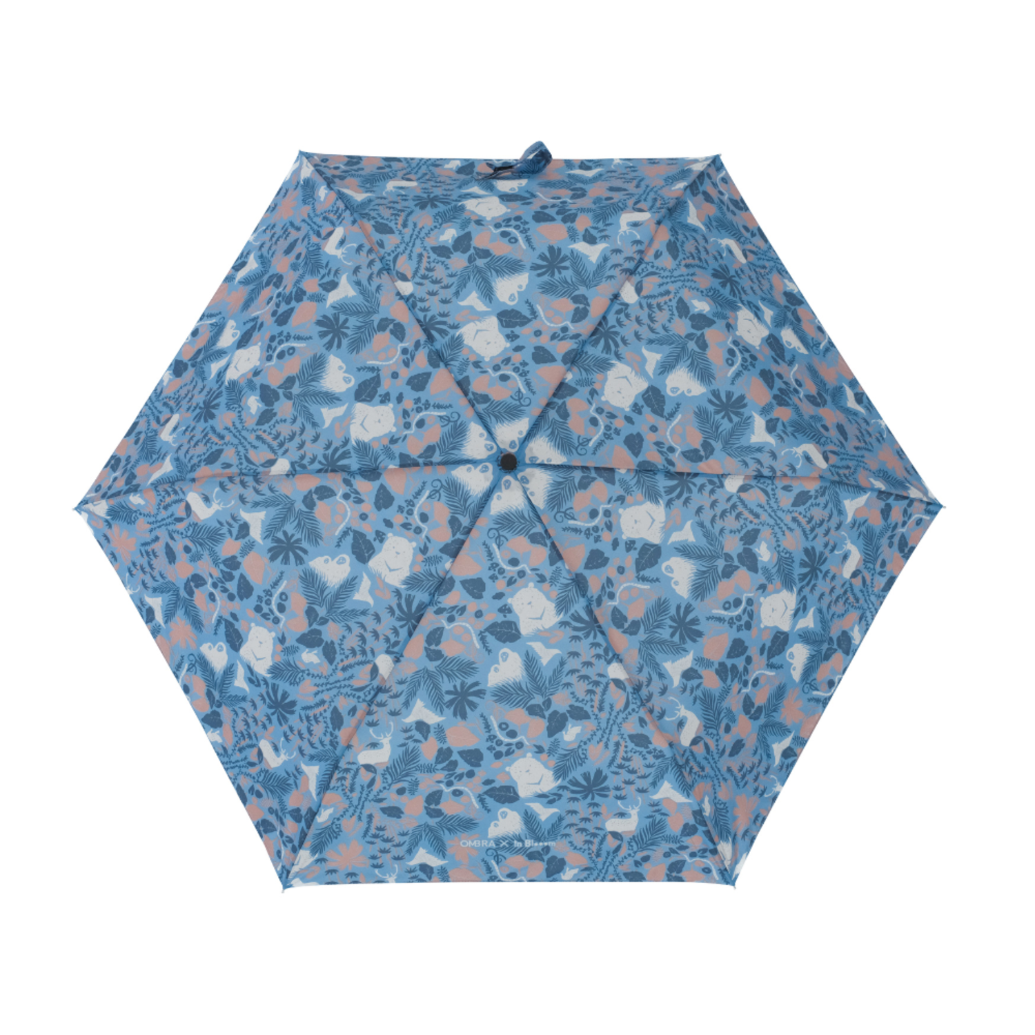 鈦輕超輕量自動傘/印花樂 x OMBRA/山林朋友/暗藍