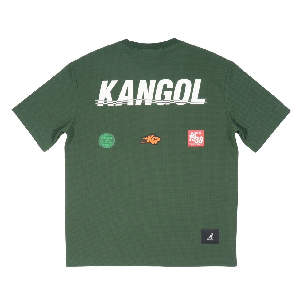 【Kangol】中性潮流圖標T｜圖標設計 輕量透氣-深綠色