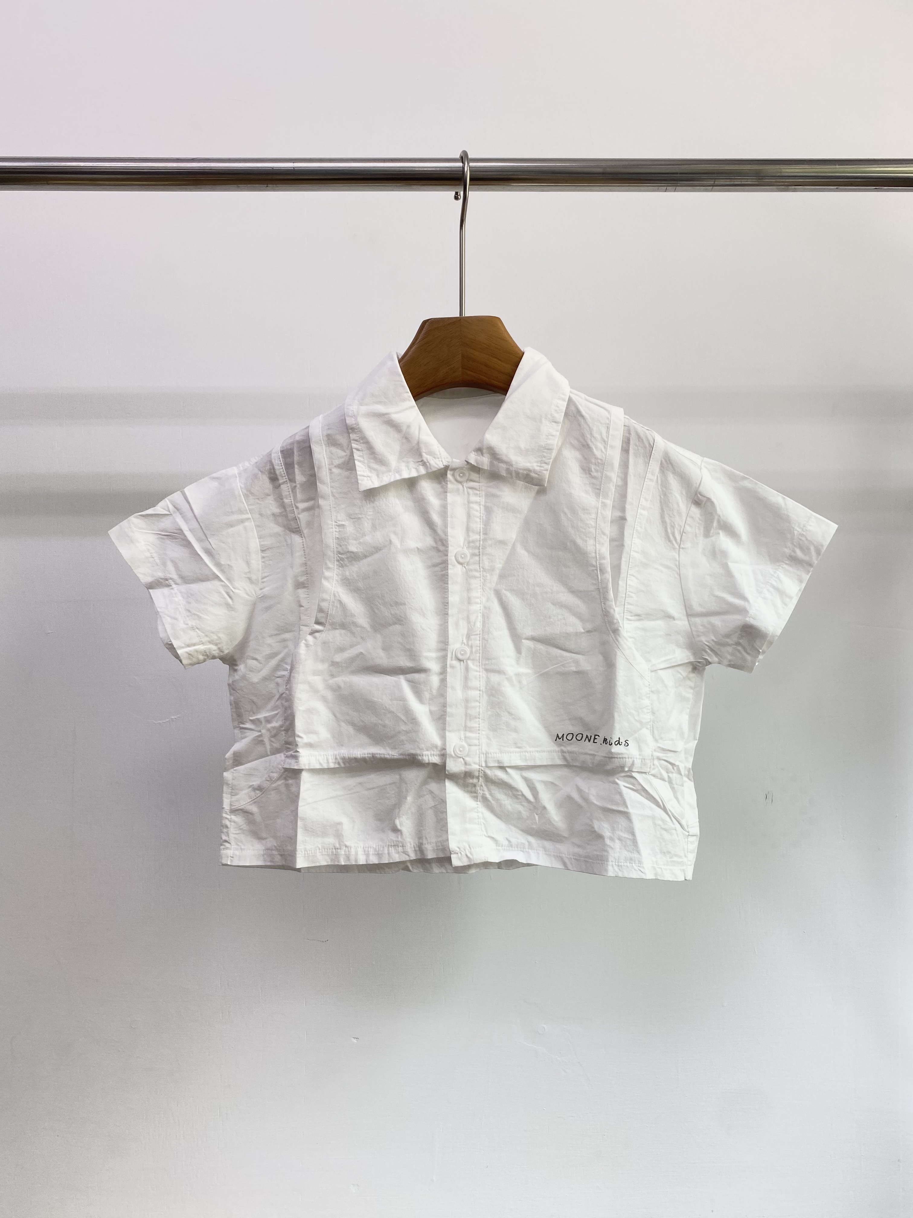 A04886子母短袖襯衫