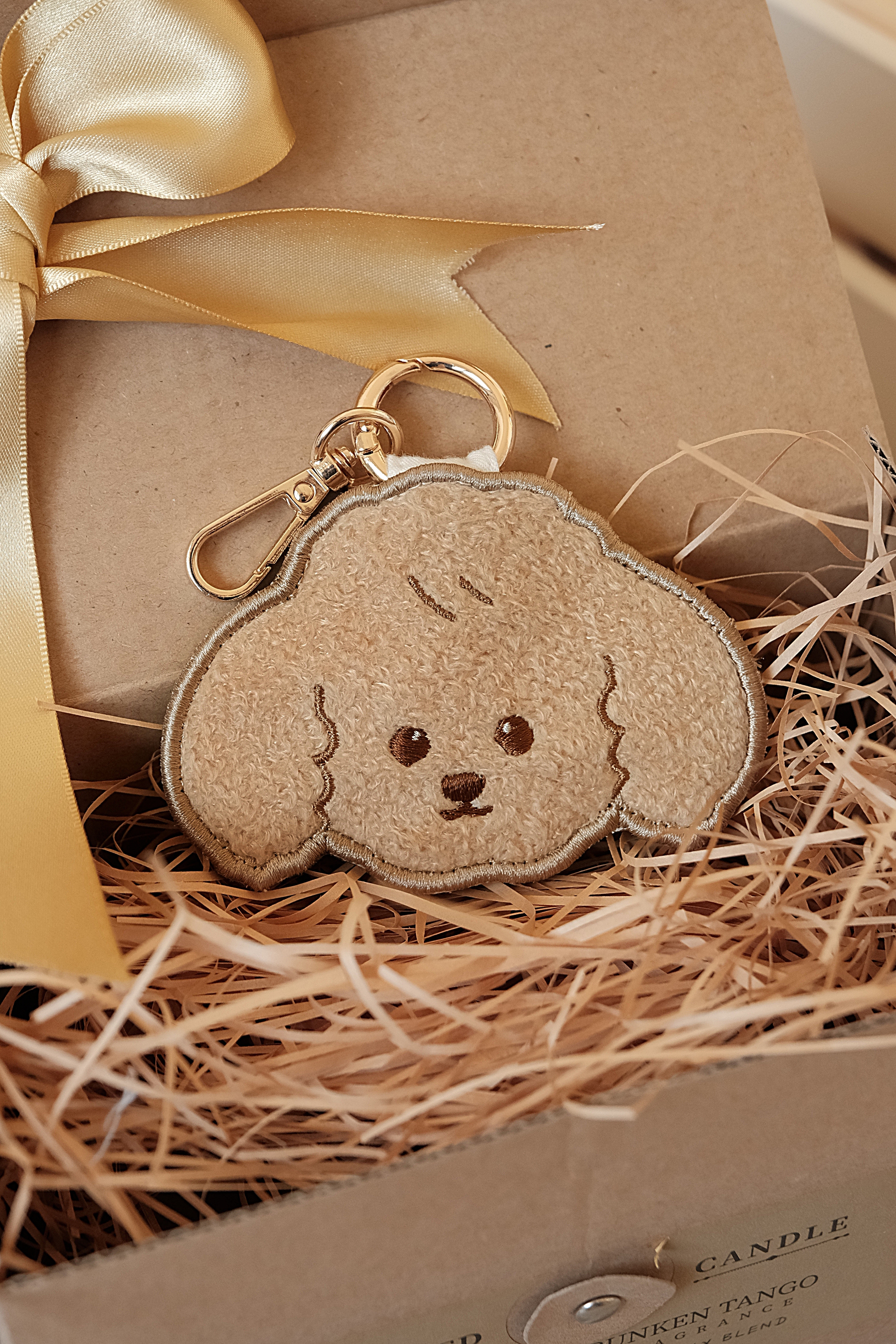 Hi Y.P store-刺繡鑰匙圈-獨家設計-汪汪貴賓