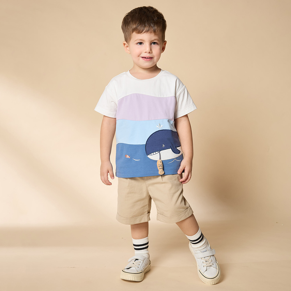 PIPPY 立體小車鬆緊短褲 卡其