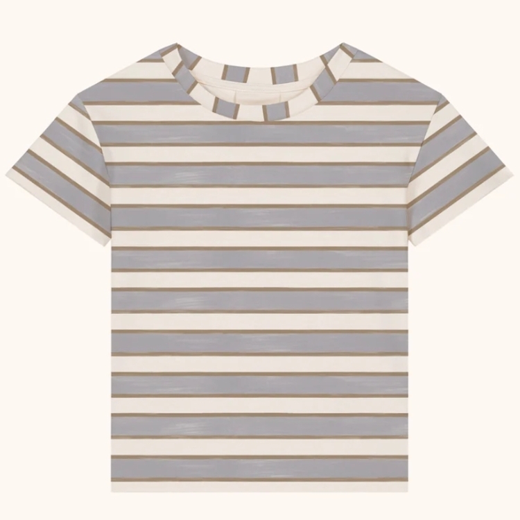 STUDIO BOHEME 藍金條紋短袖T恤 TSHIRT ESSENTIAL JERSEY - RAYURES BLEU GOLD