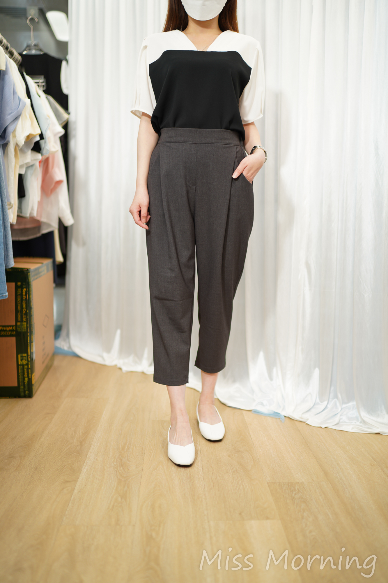 顯瘦遮肉9分西褲(34129)