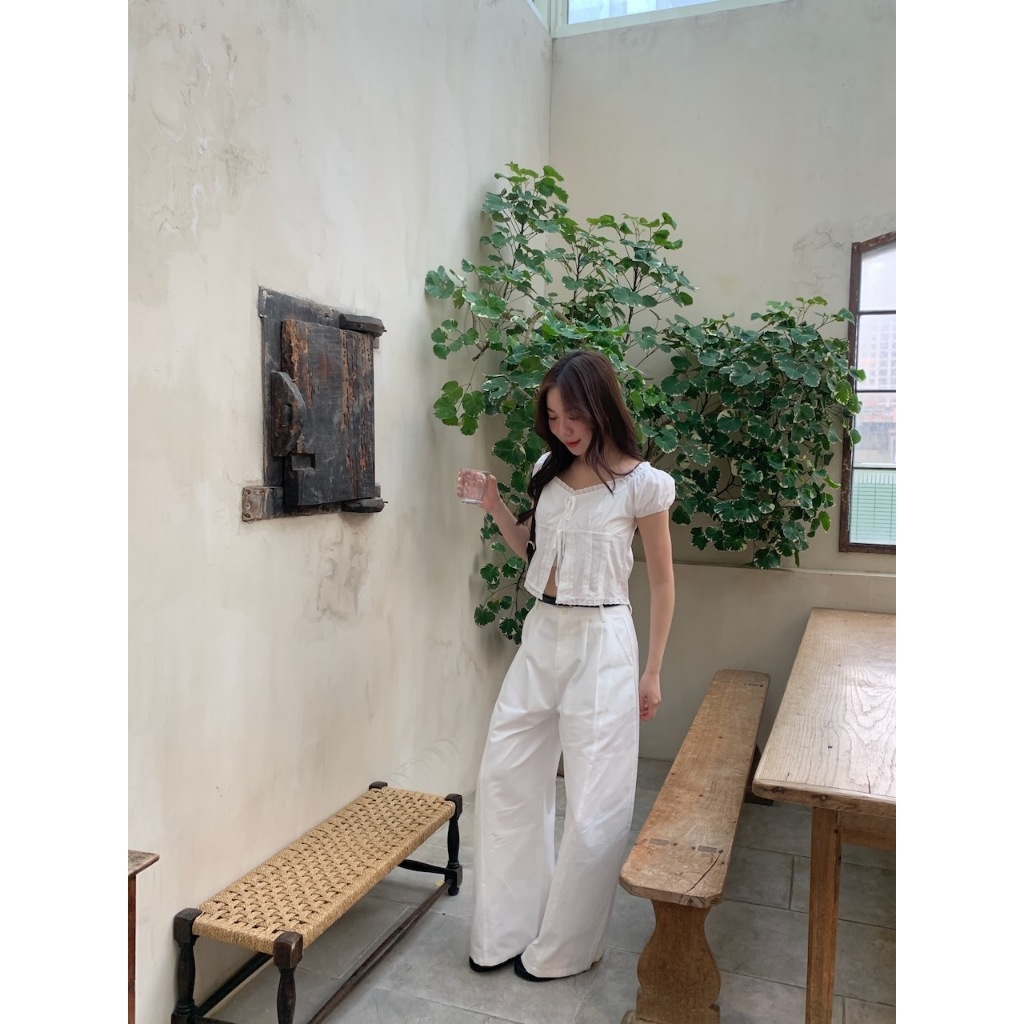 A06 初夏女孩專屬的浪漫花邊上衣 #9917