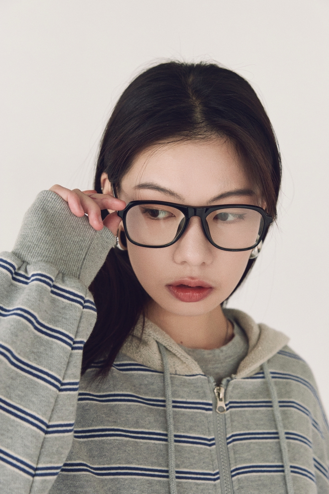 細邊飛行框眼鏡-黑