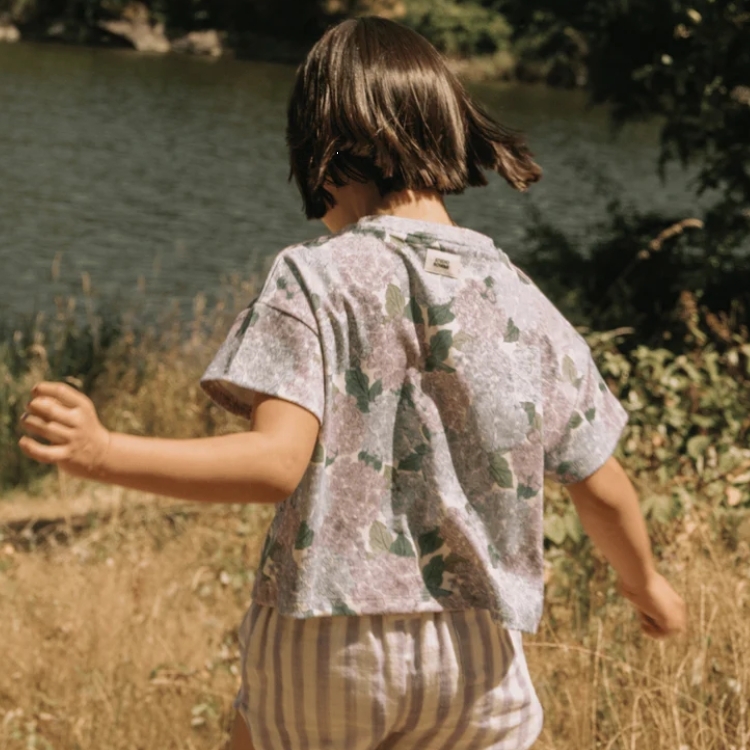 STUDIO BOHEME 繡球花T恤 T-SHIRT FLOW - HORTENSIA