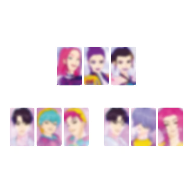 K-POP獵魔女團 變裝小卡 3入組