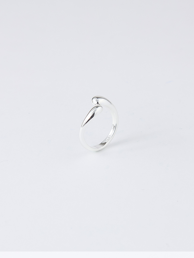 925純銀不規則幾何戒指