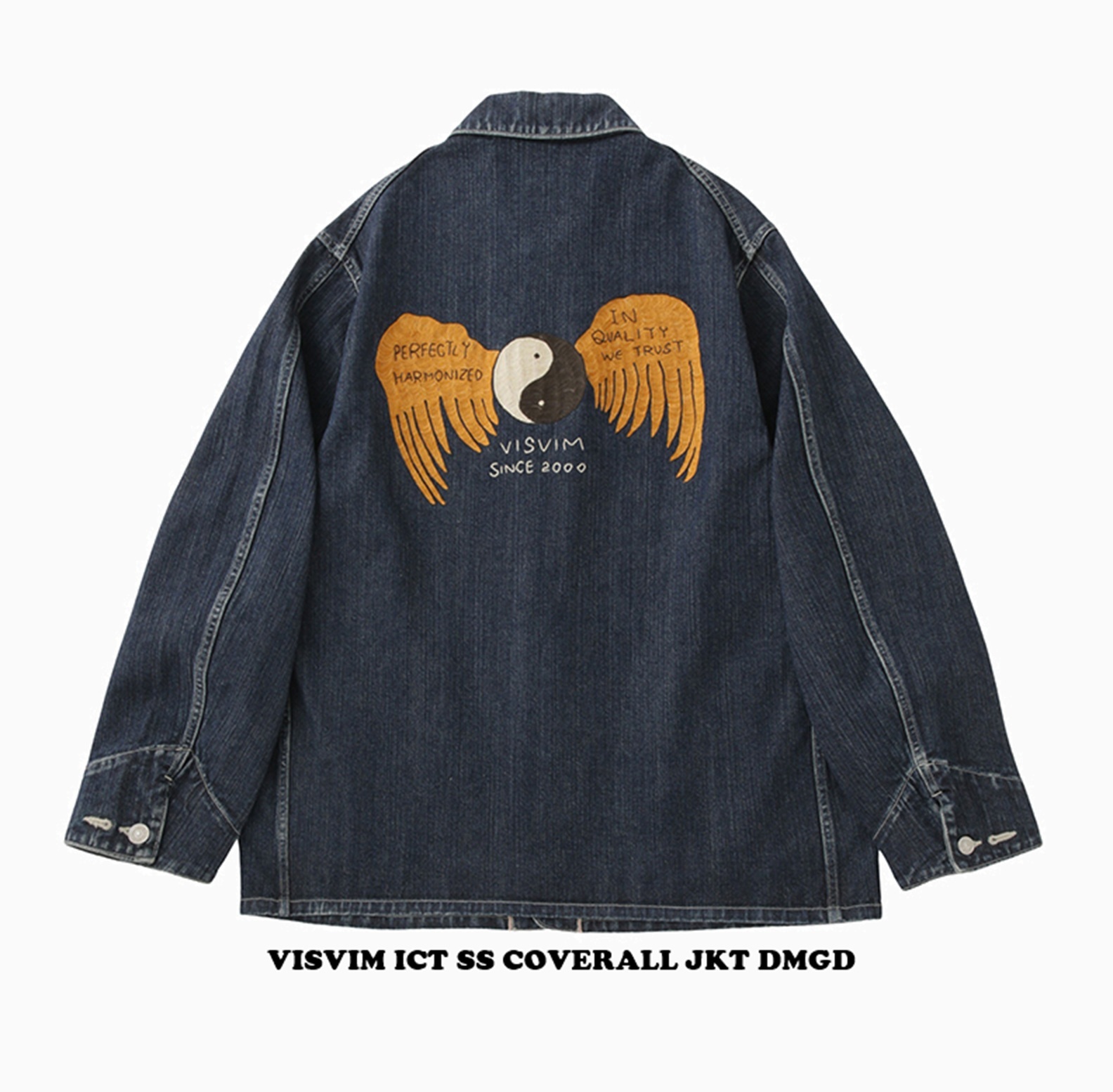 VISVIM ICT 2026 S/S SOCIAL SCULPTURE COVERALL JKT DMGD - PRE ORDER ITEM (預訂中)
