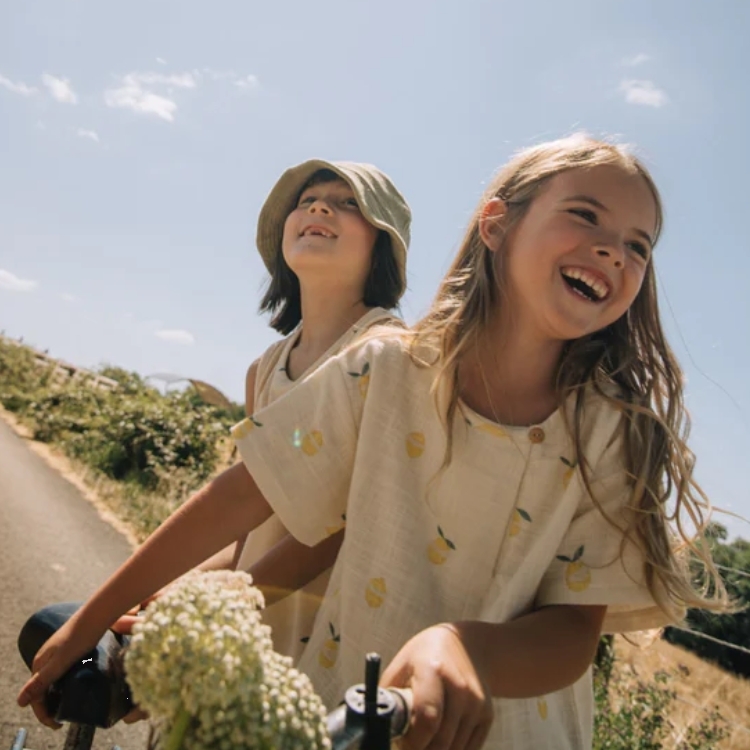 STUDIO BOHEME 單釦檸檬T恤 T-SHIRT ORSO GAZE - ECRU CITRON