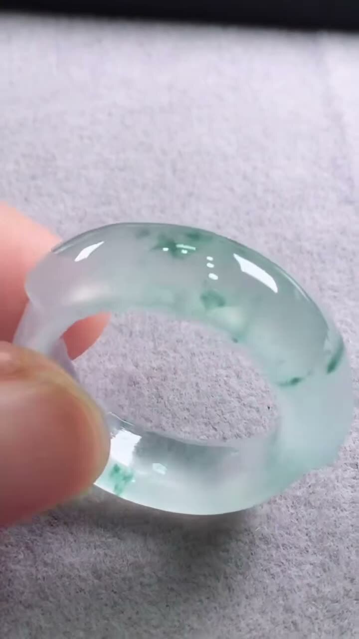 翡翠玉戒指,天然翡翠A玉, 緬甸玉, Jade, Jadeite