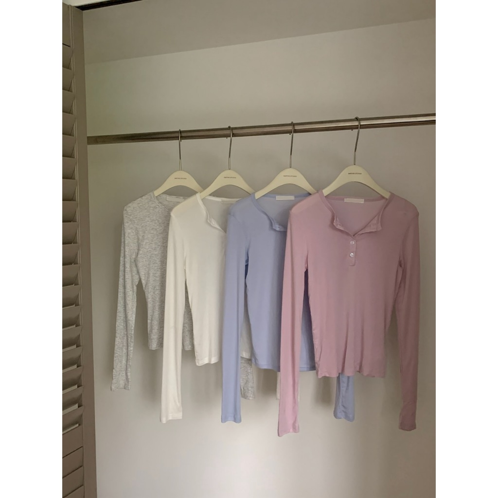 A08 日常慵懶 牛奶絲透膚上衣 #9925