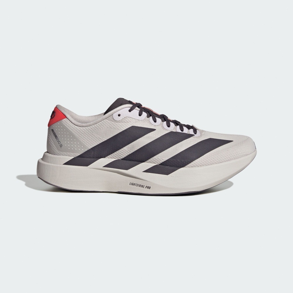 【 adidas Adizero EVO SL 運動鞋款 - 灰米 】
