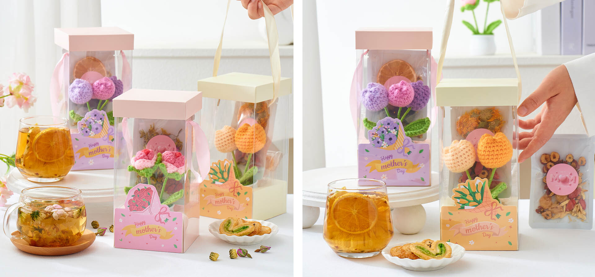 企業母親節禮盒訂製服務-禮盒封面印製公司Logo示範