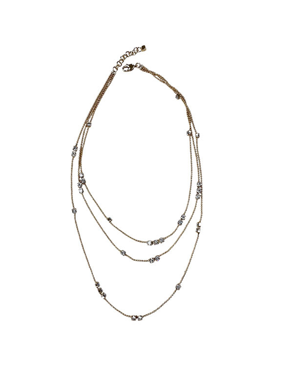 Fabiana Filippi 金飾圓珠三層項鍊