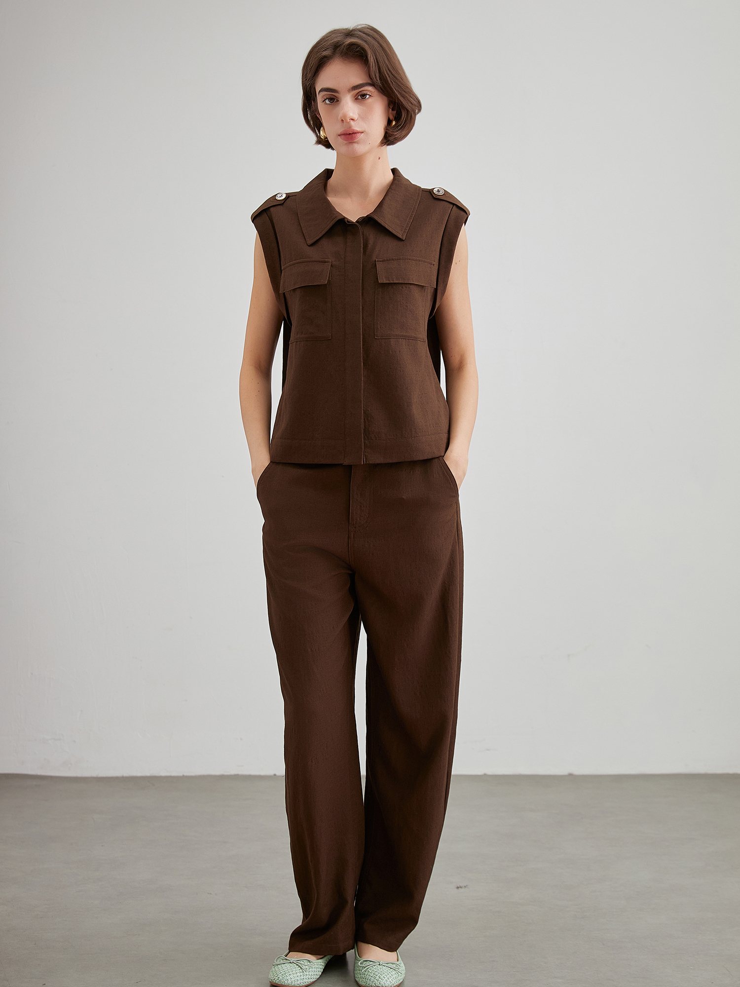 mi-tu 無袖背心上衣