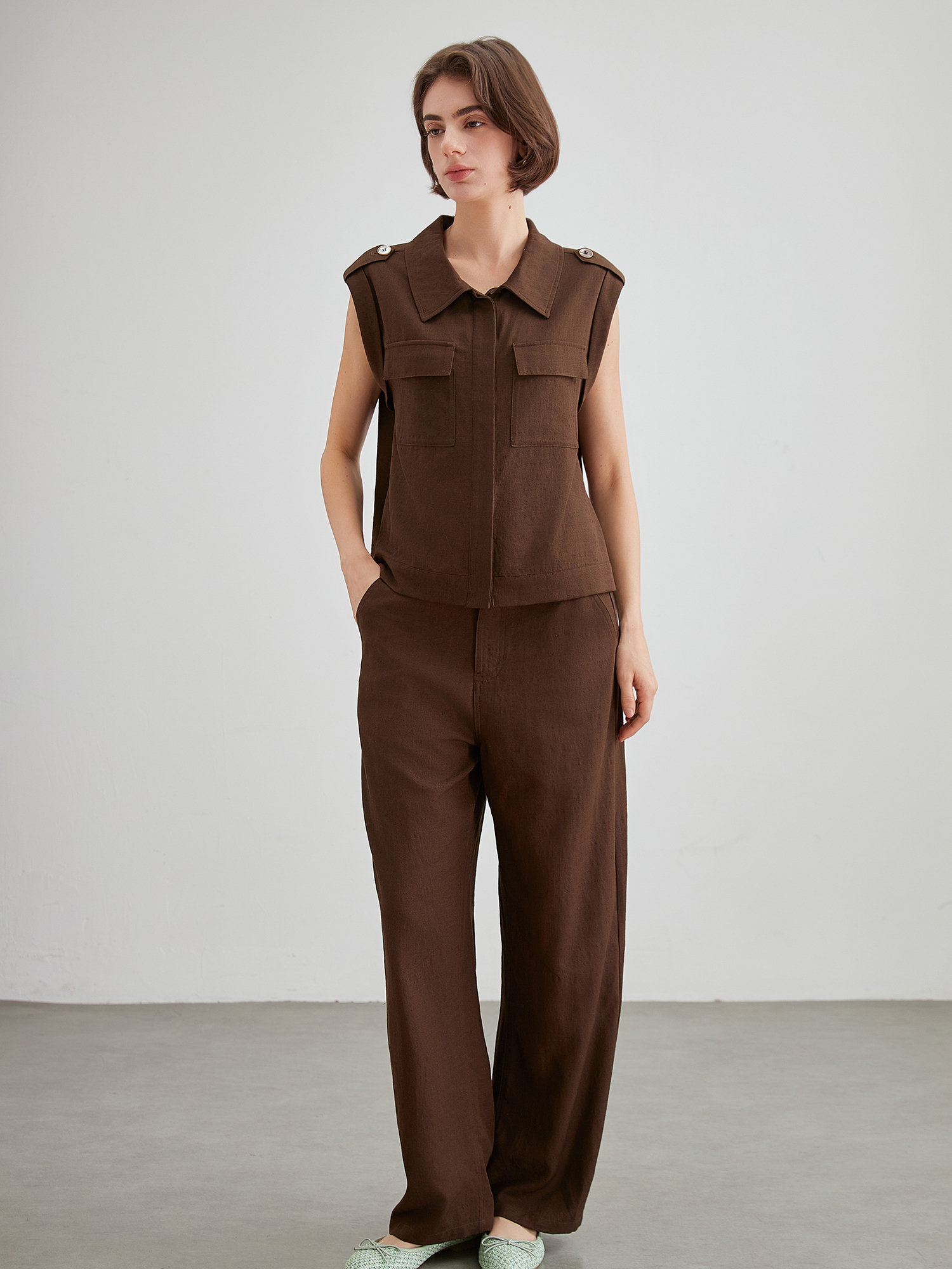 mi-tu 無袖背心上衣