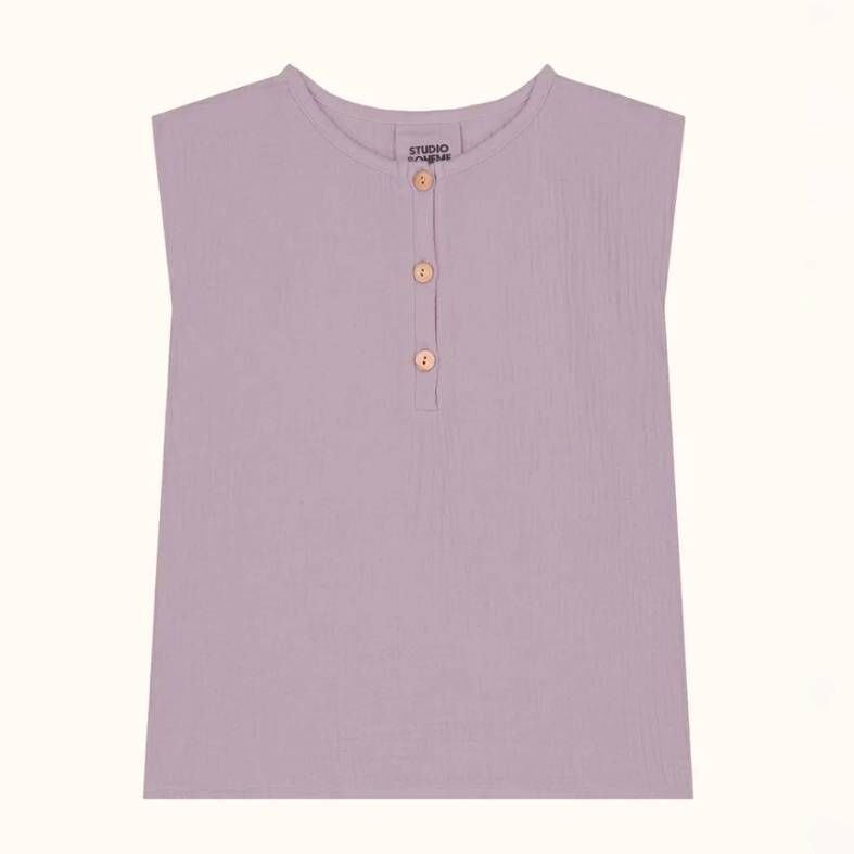 STUDIO BOHEME 領口開釦無袖上衣 BLOUSE ROMAN - NIRVANA LILA