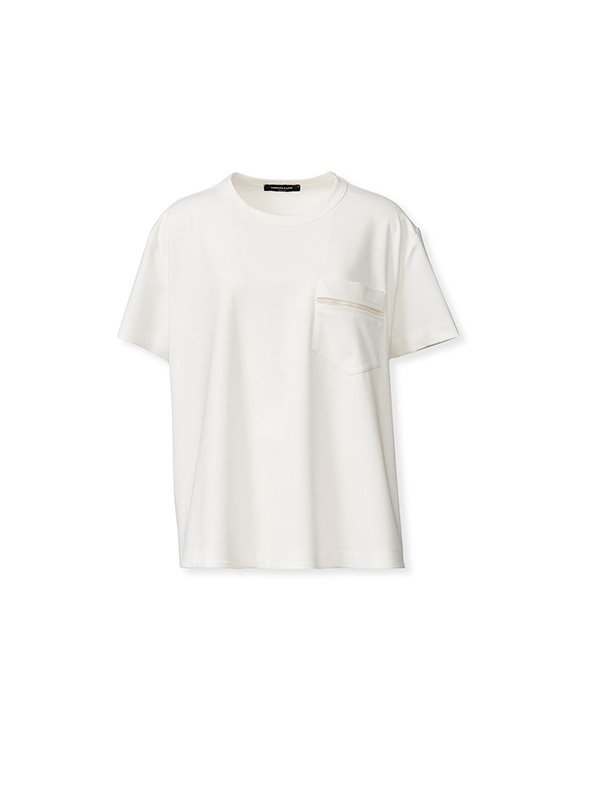 Fabiana Filippi 圓領小口袋短袖T