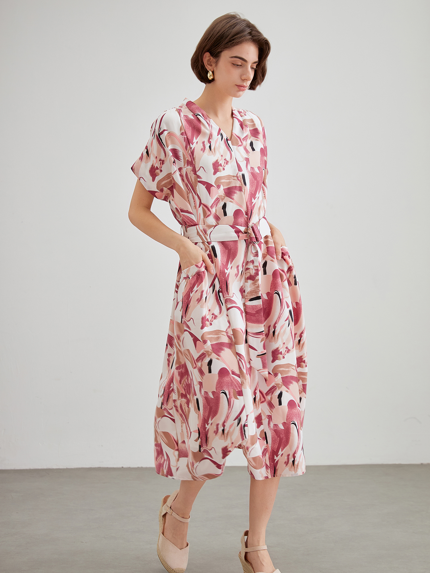 mi-tu 印花連身裙