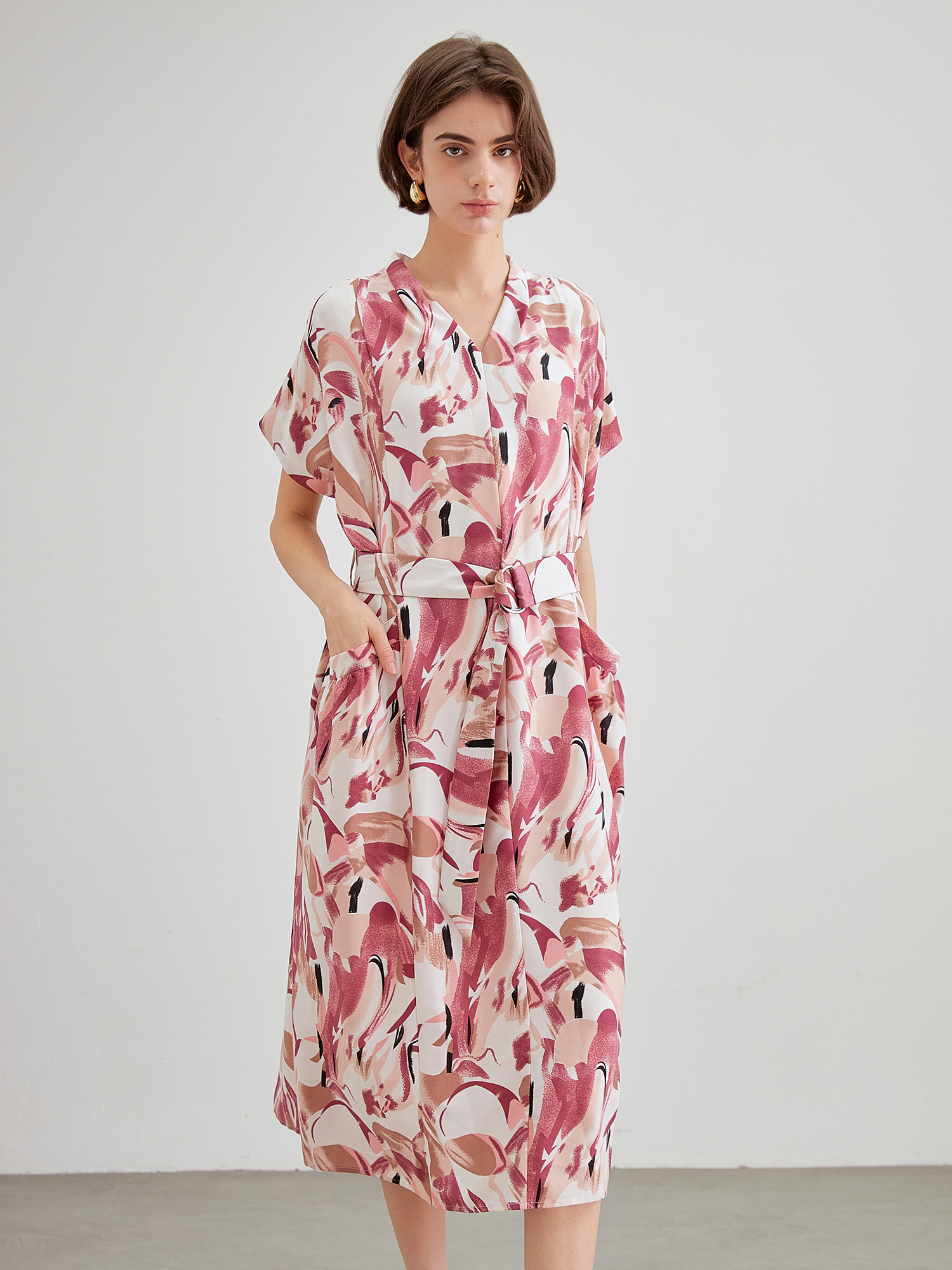 mi-tu 印花連身裙