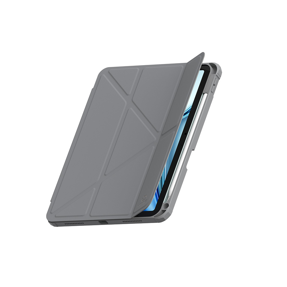 【 Hipporizz 】iPad Origo 晶透筆槽防摔殼（大象藍）